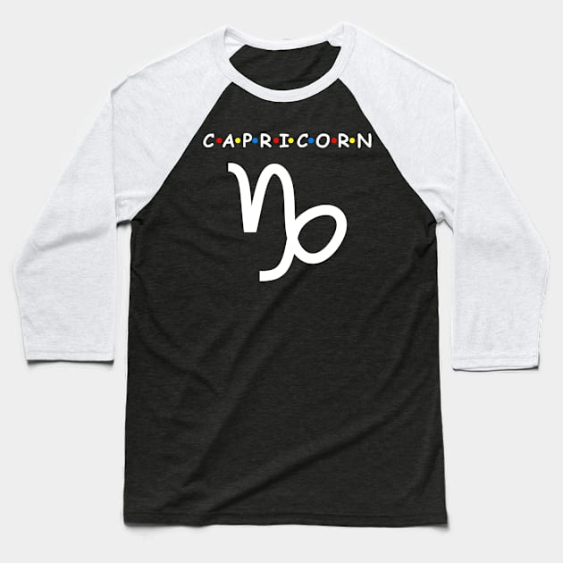 Capricorn Symbol Birthday Zodiac Capricorn Baseball T-Shirt by SinBle